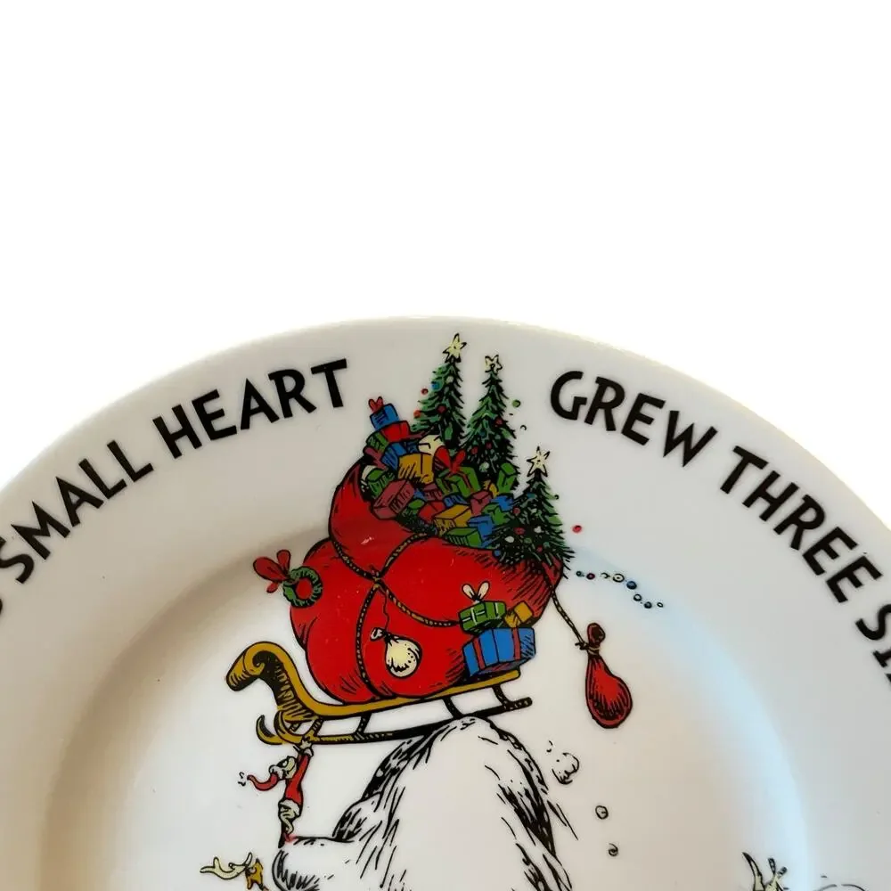 New Set of 5 Dr. Seuss The Grinch’s Small Heart Grew 3 Sizes 10.5